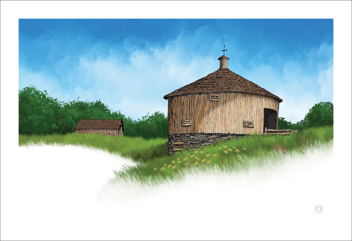 Round Barn In June
